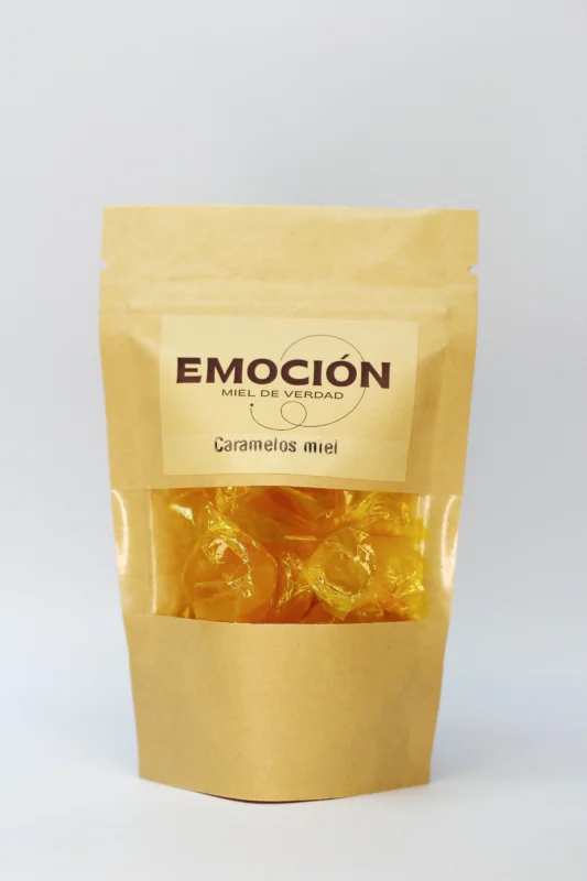 Bolsa con caramelos de miel natural