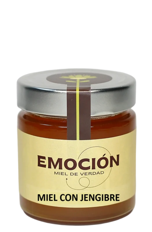 Miel Cruda con jengibre de Miel Emoción Apicultores de la region de Murcia España