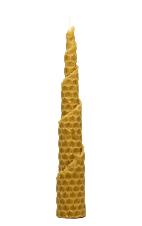 Vela de panel de abeja natural echa a mano en Murcia. Miel emoción apicultores de Murcia