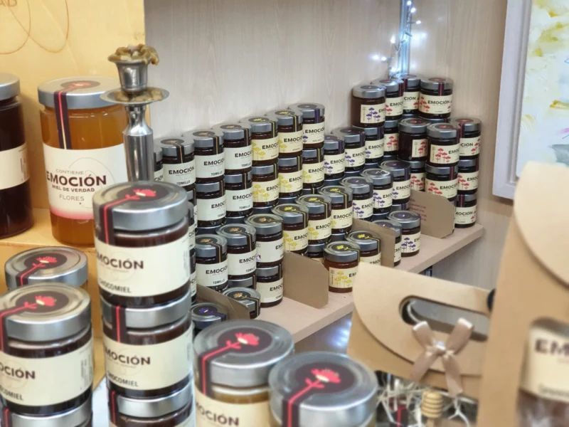 las estanterías de la feria de Murcia estaban llenas de miel y de miel de oregano